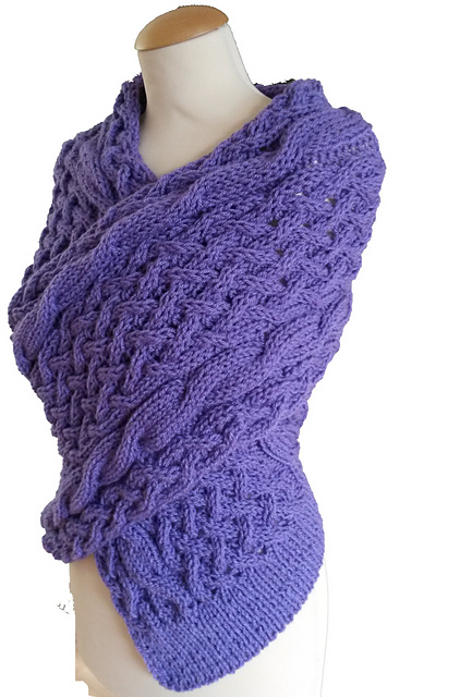 Shawl Wrap Sacrf Chunky Lace