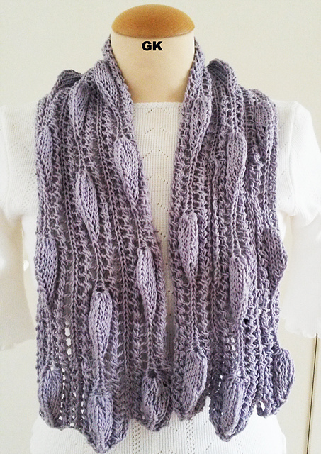 Scarf Leafy Victoria Rose