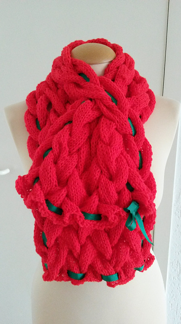 Xmas reversible scarf