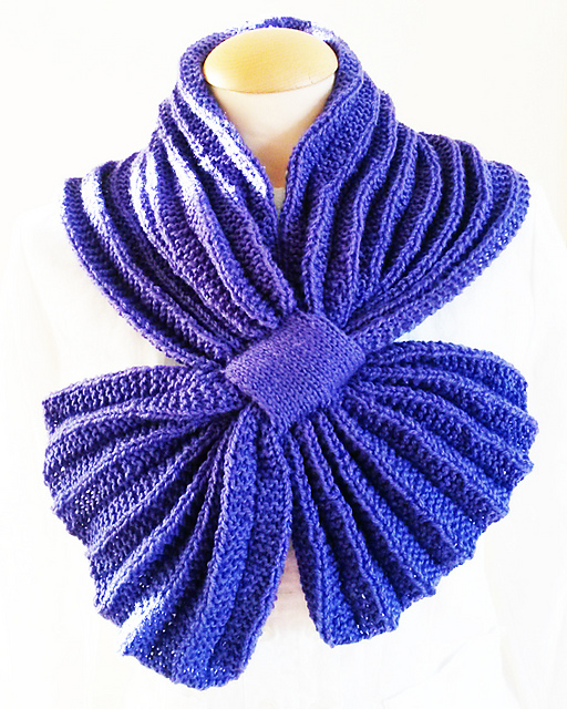 Scarf Pleated Rib