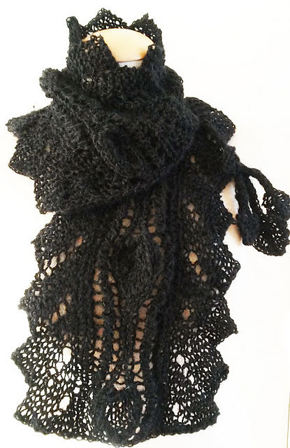 Neckwear Leaf Curve Lace