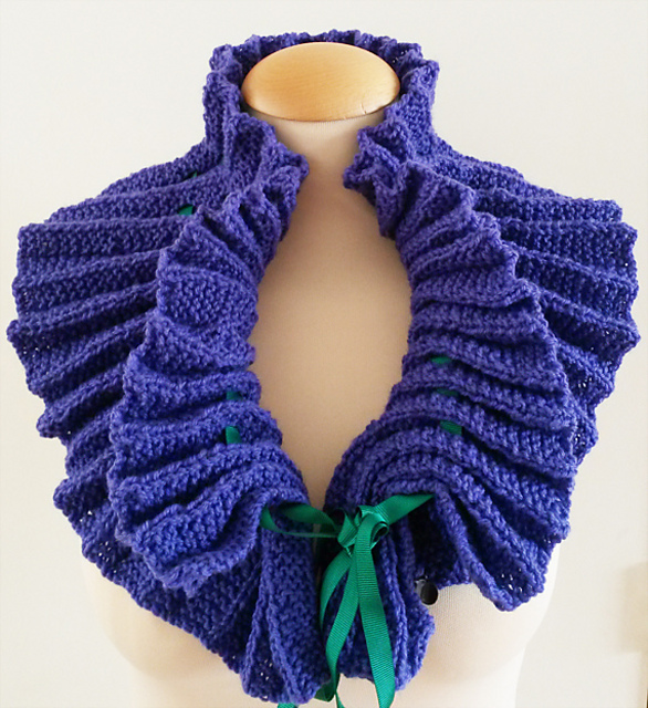 Pleated Scarf Capelet Cowl