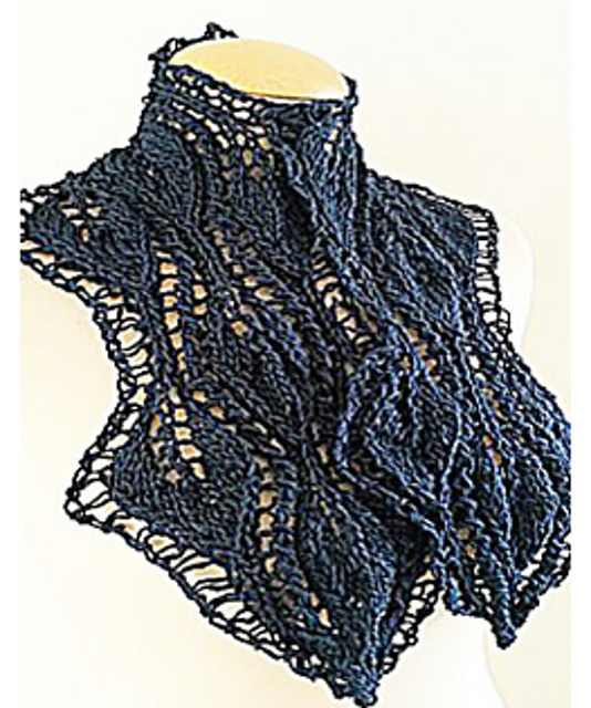 3Leaf Indigo Scarf