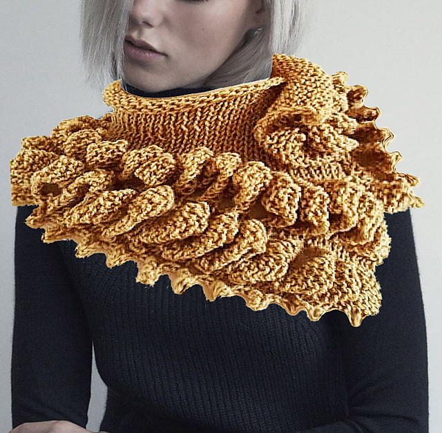 Beige Wheat Cowl