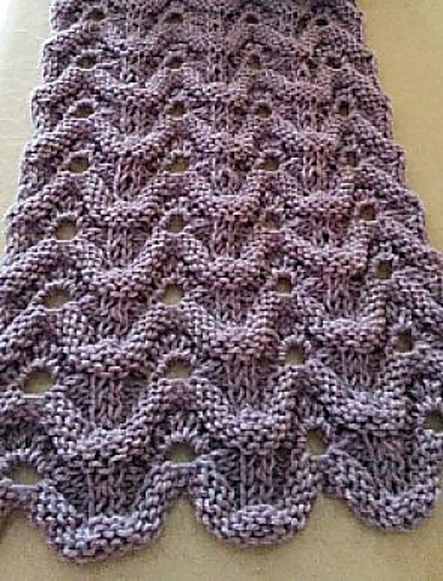 Lilac Wave Shawl