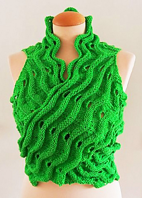 Emerald Wave Shawl