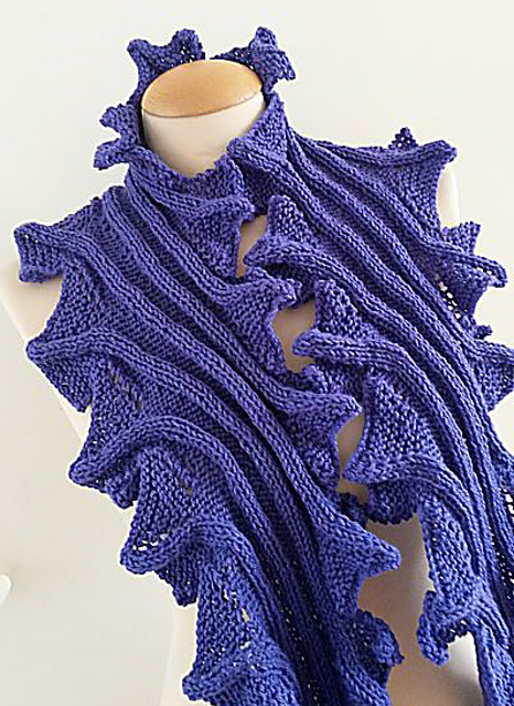 Ruffle Spike Shawl