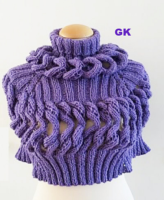 Lavender Poncho