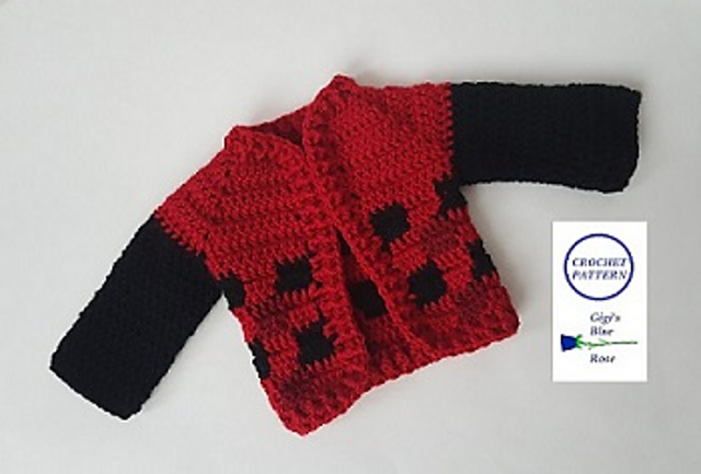 Gigi's Plaid Baby Cardigan