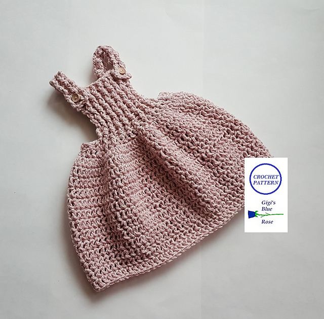 Rose Petal Cotton Dress Overalls