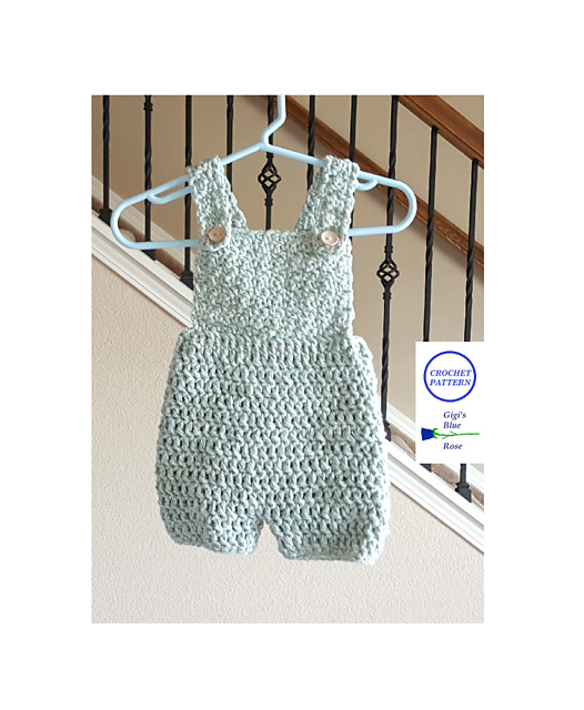 Mint Short Overalls