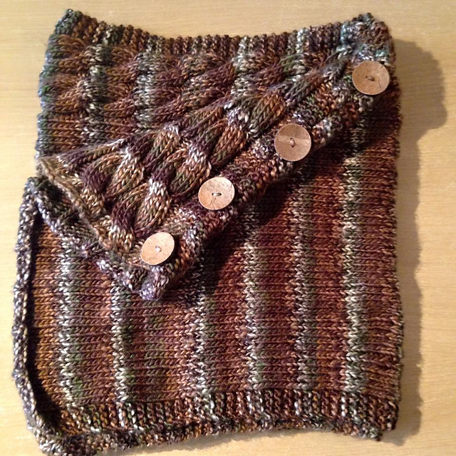 Chunky Cable Button Wrap