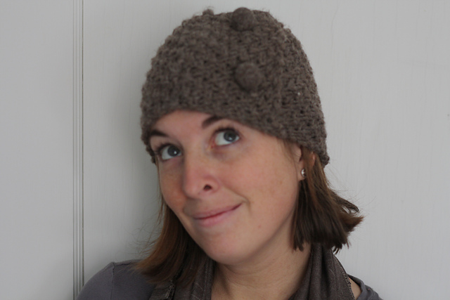 Moss Stitch Bobble Hat