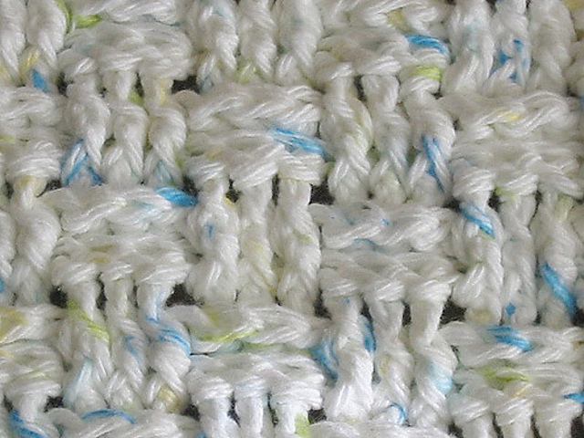 Basketweave Dishcloth