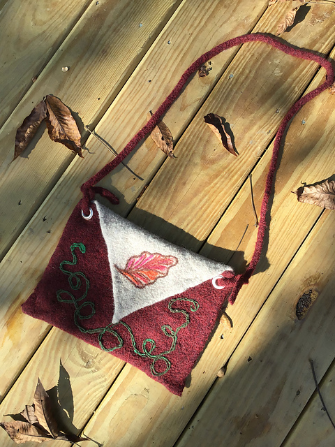 Cross Body Felted Felted Bag