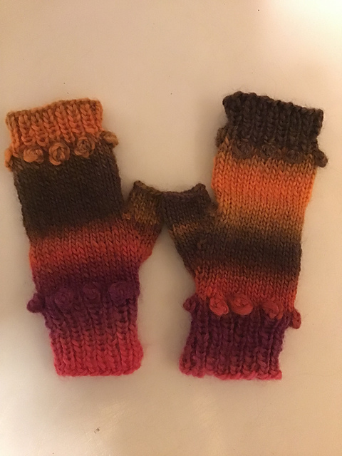 Yay for Color Fingerless Mitts