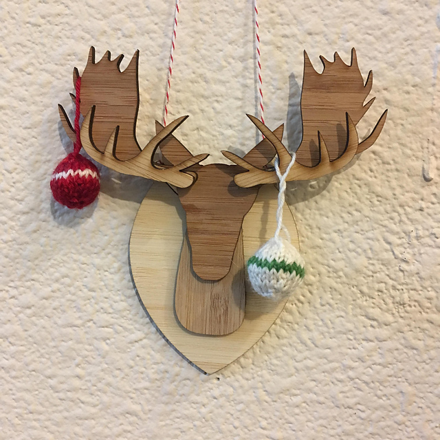 Ornaments for a mounted moose