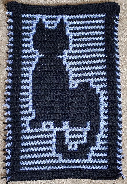Framed Cat with Stripes sample