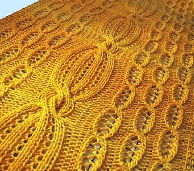 Lemon Drop Lacy Cable Wrap