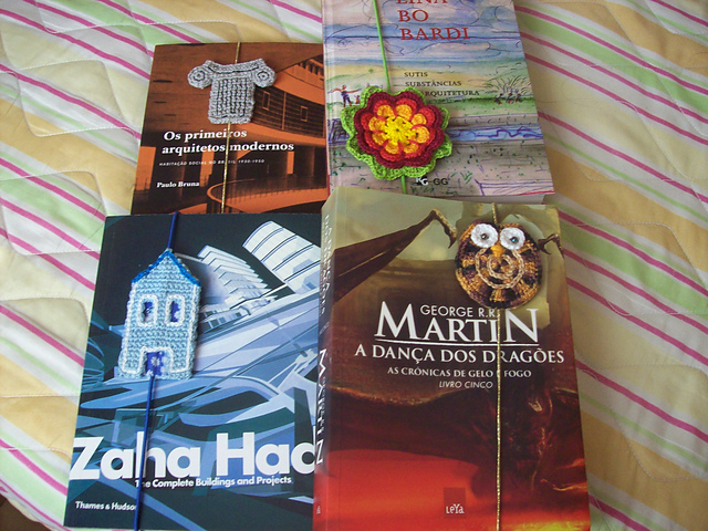 Bookmark - Marcadores de Livros - Casinha e Coluna