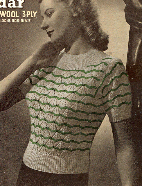 Lace and Stripe Jumper