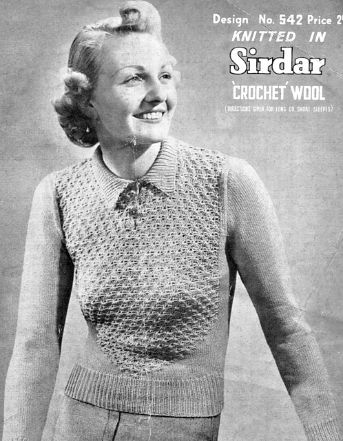 Lady's Jumper with Lace Front