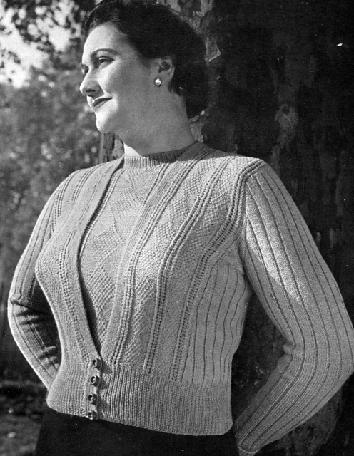 Diamond Rib Cardigan