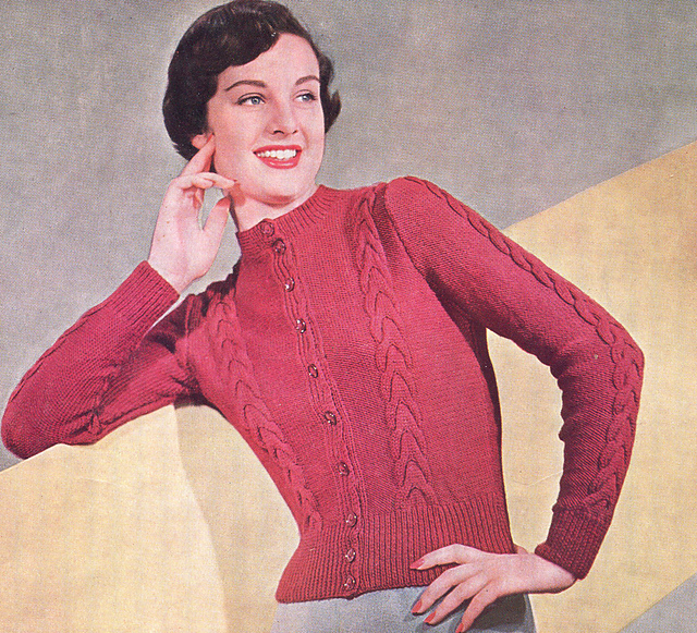 Lady's Cable Cardigan