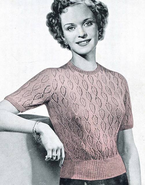 Leaf Patterned Jumper