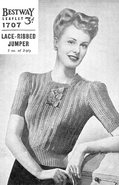 Lace Ribbed Jumper