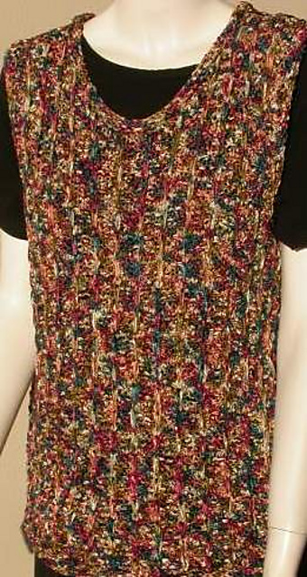 Party Basket Slip Stitch Vest