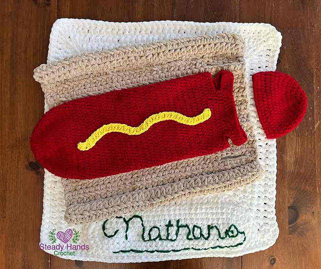 Ravelry Baby Hot Dog Costumer Pattern By Steady Hands Crochet