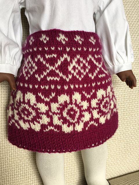 American Girl Faire Isle Skirt