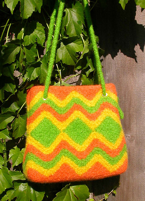 Zig Zag Felted Bags Pattern Collection