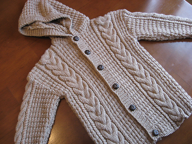 Design F - Cabled Duffle Coat