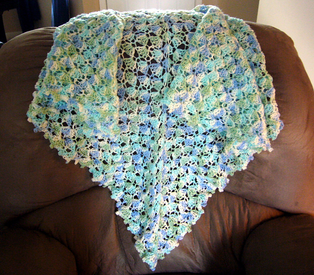 Simple Shells Shawl