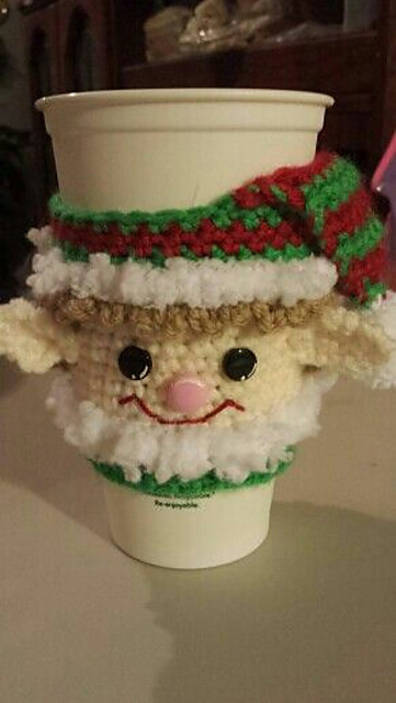 Christmas Elf Cup Cozy