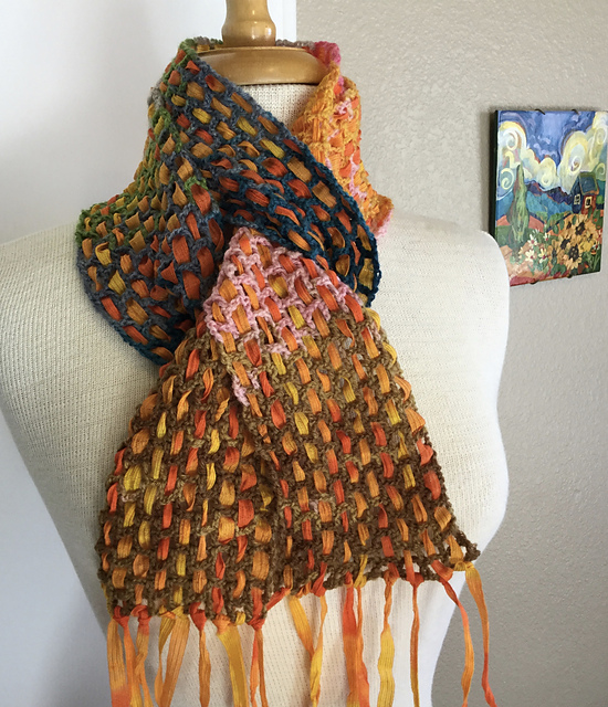 Woven Honeycomb Scarf