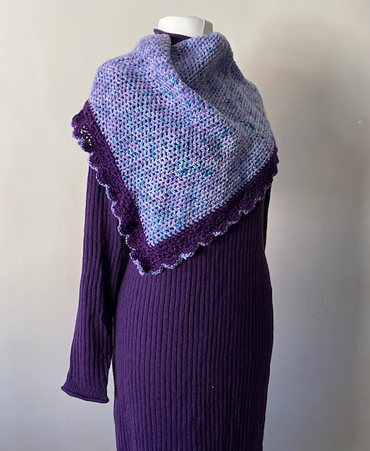 Purple Phoenix Shawlette