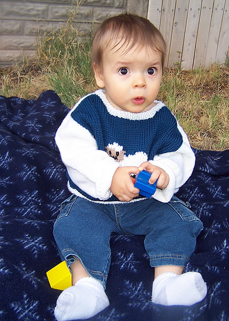 Child's Saddle Yoked Pullover