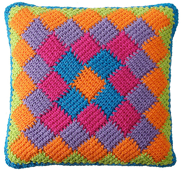 Around the World Square Entrelac