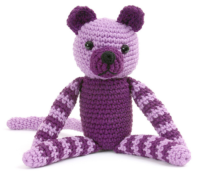 Purple Striped Critter Amigurumi