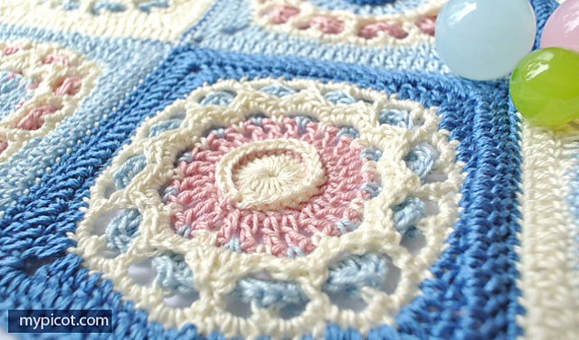 4037 Square Crochet Motif