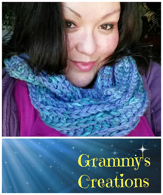 Scalloped Rails Infinity Scarf