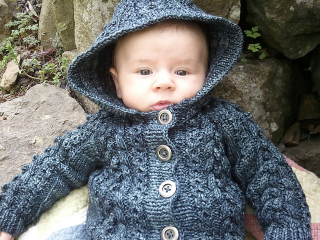 Cable and Bobble Cardigan
