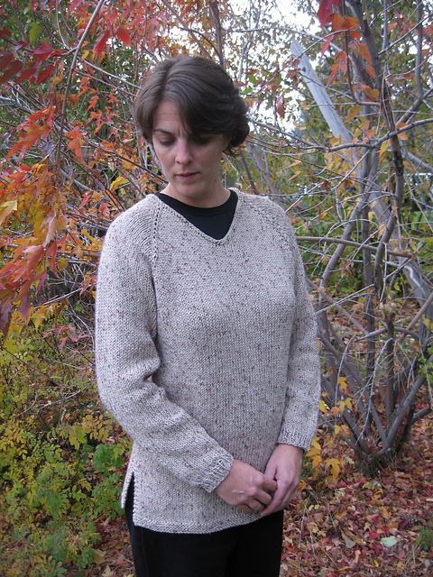 # 996 Bulky V neck Pullover