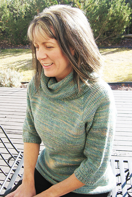 # 291 Neck Down Cowl Collar Pullover