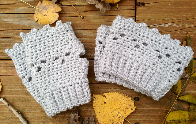 Fingerless Gloves and Reversible Boot Cuffs