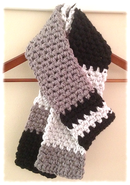 Asymmetrical Stripes Scarf