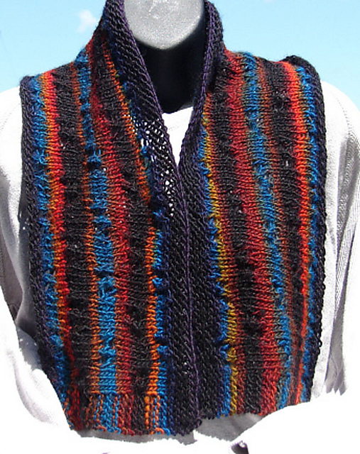 1 Skein Eyelet Scarf